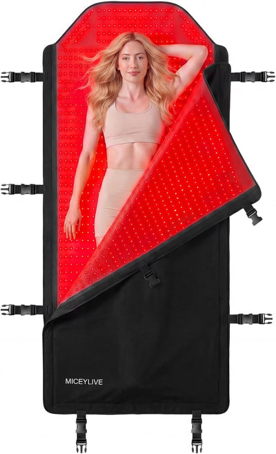 Red Light Therapy Mat Full Body for Pain Relief, Medical-Grade TPU,FSA&HSA Eligible,72"X33" Red Light Therapy Blanket with 2625 Leds Dual-Wave(660& 850Nm) for Muscle Relaxation,Better Sleep&Home Use | 3 Modes,5 Intensity Levels,Timer for Home Wellness