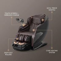 4D Massage Chairs Full Body,Zero Gravity Sl-Track Shiatsu Massage Chair Recliner,Core Heating,20 Massage Techniques,Deep Yoga Stretch,Foot Rollers, Ai Voice,Touch Screen,Wireless Charging — infographic
