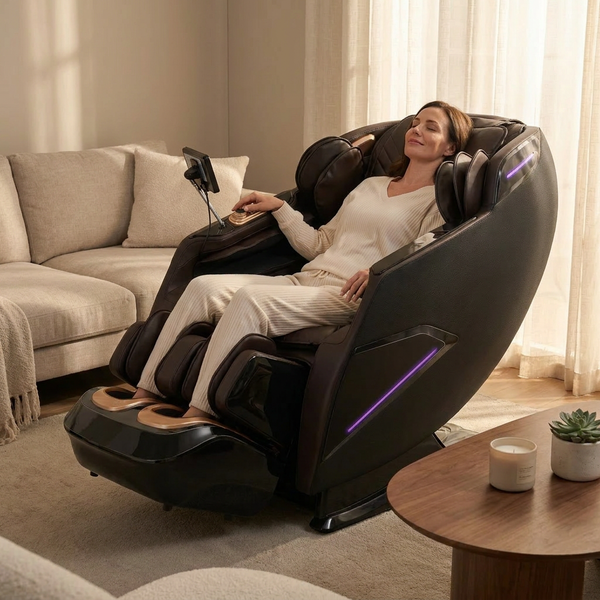 4D Massage Chair Built for Full Body Relief, Zero Gravity SL-Track, 20 Techniques, Core Heating, Voice Control