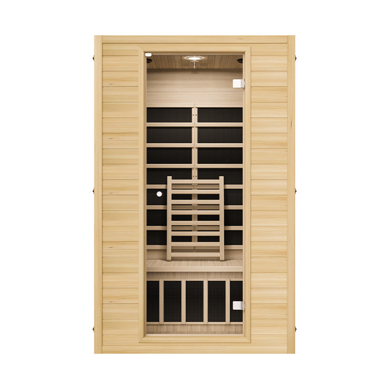 Blisspod, Vienna, Far Infrared Sauna Canadian Hemlock Very Low EMF Sauna, 4 Heaters – 2 Person