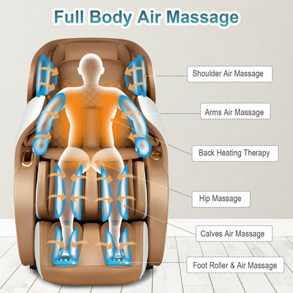 Giantex Full Body Zero Gravity Massage Chair Recliner W/ SL Track Heat